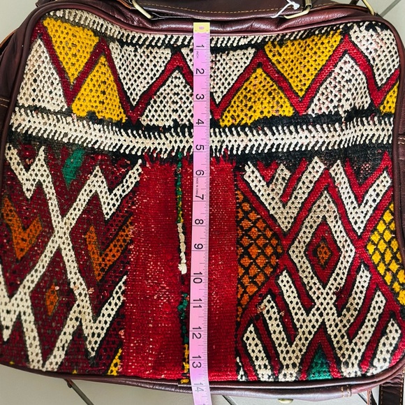 Vintage Kilim Moroccan Satchel - Picture 4 of 6